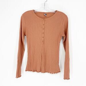 Old Navy Long Sleeve Henley Top Size Medium